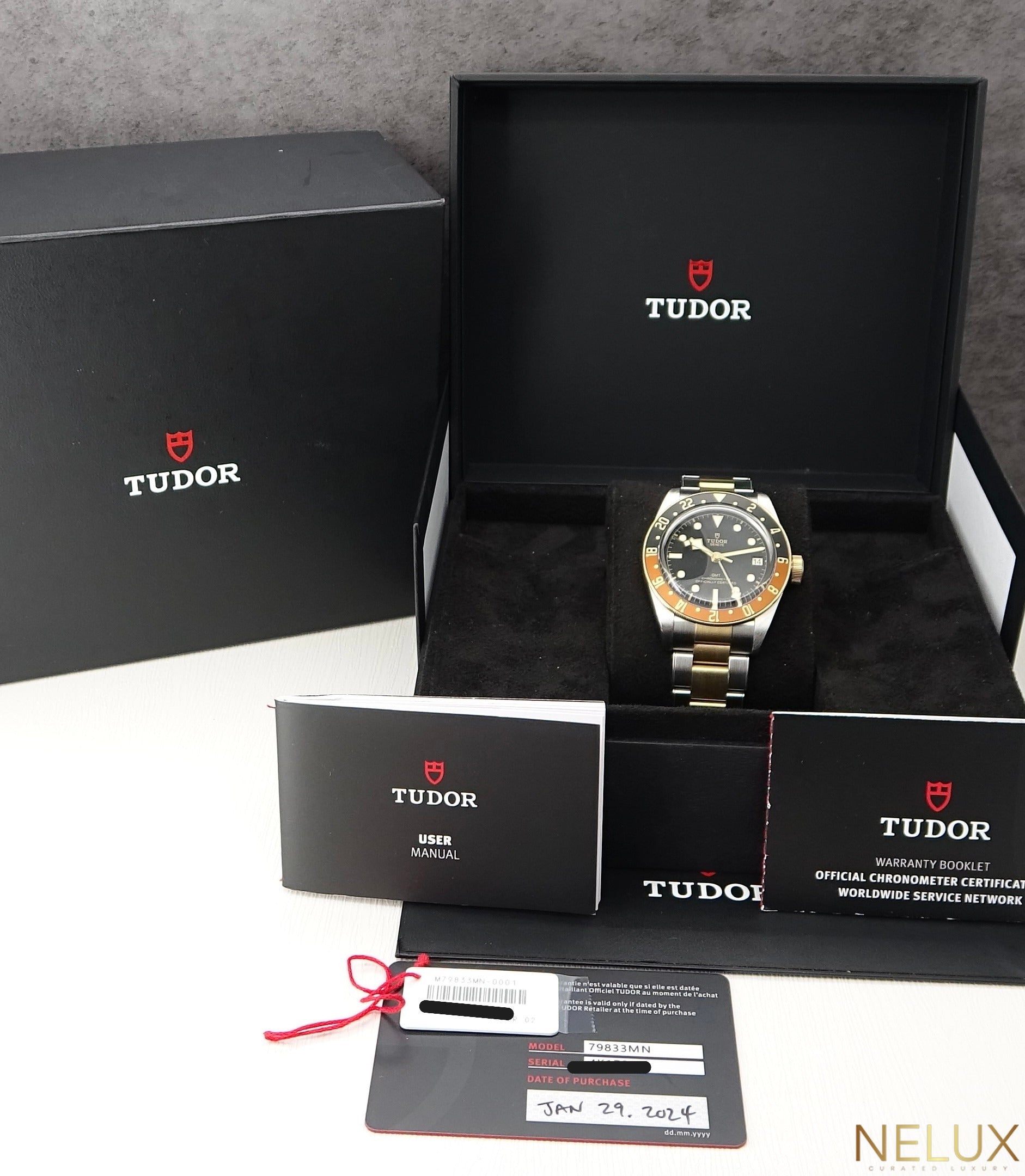 2024 Tudor Black Bay GMT Two-Tone – Ref. 79833MN – Full Set