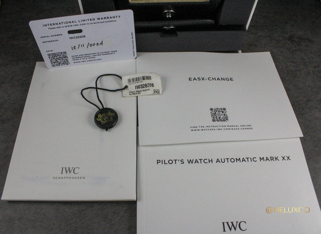 2024 IWC Pilot's Watch Mark XX IW328208 White Dial Full Set