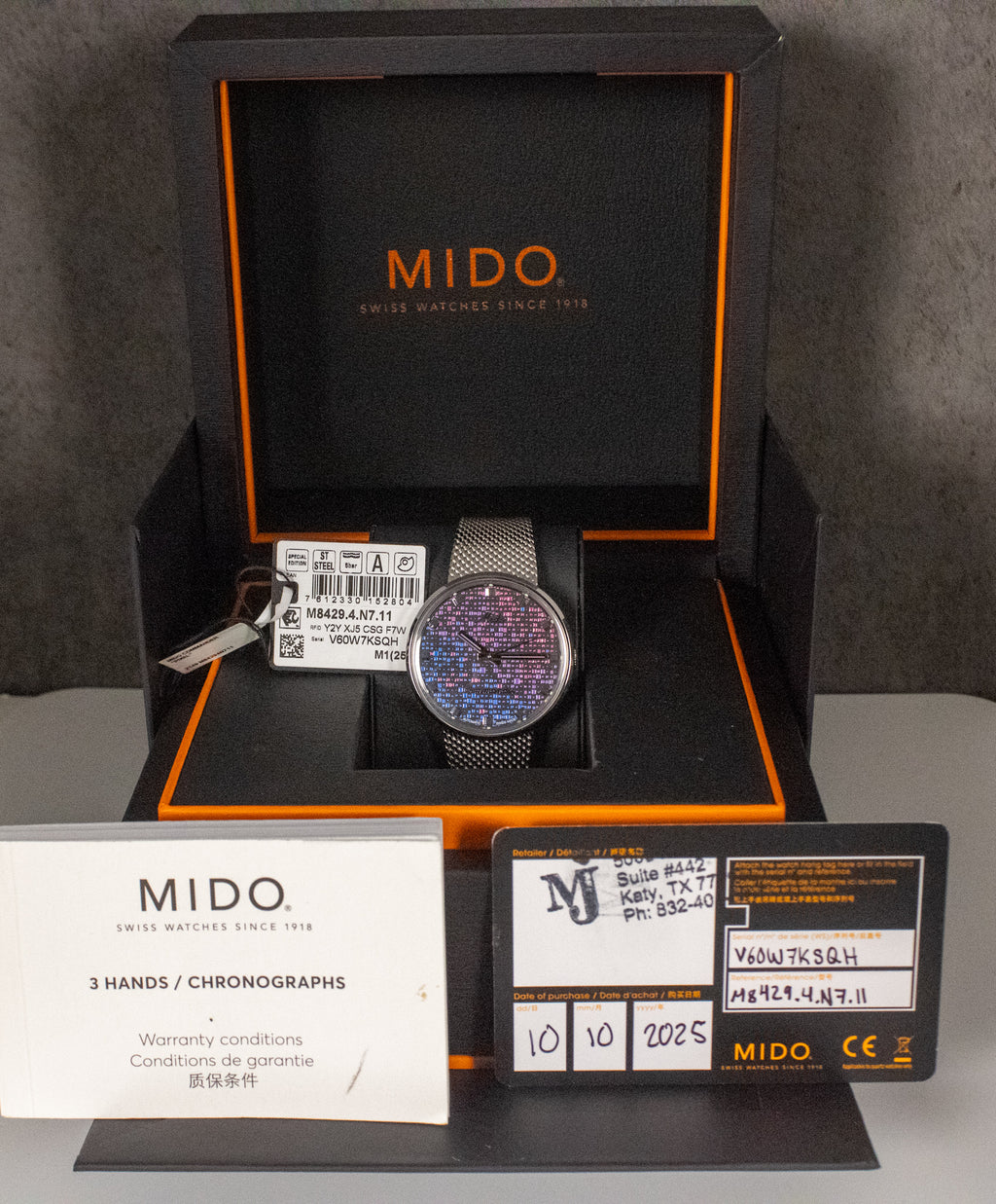 2025 MIDO Commander 1959 M8429.4.N7.11 Full Set