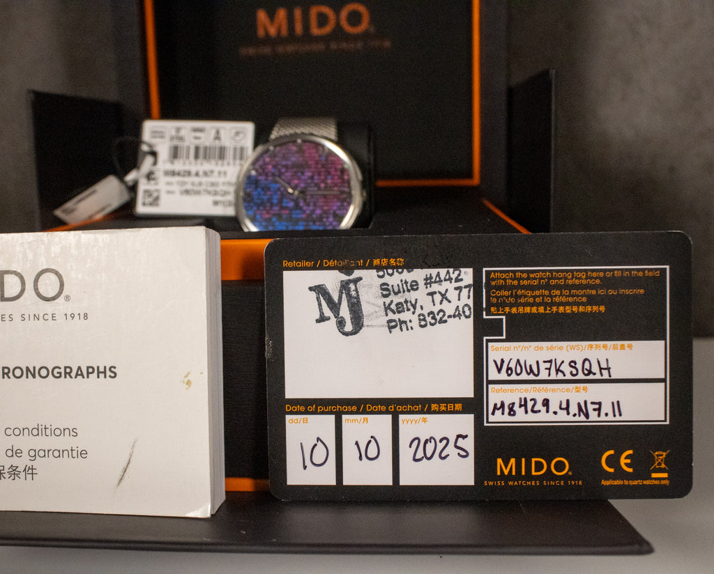 2025 MIDO Commander 1959 M8429.4.N7.11 Full Set
