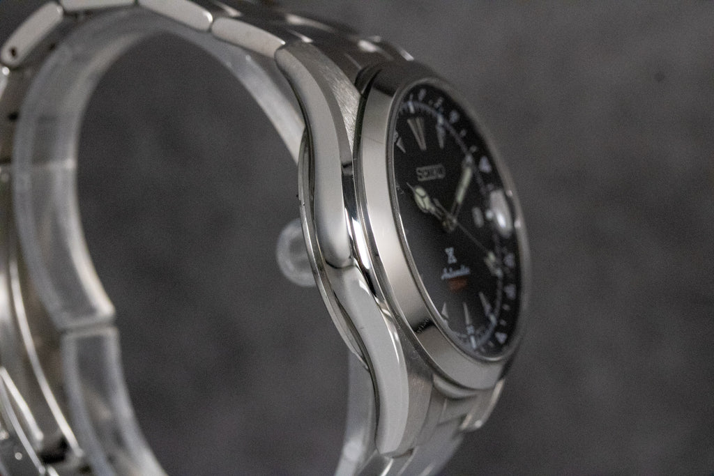 Seiko Prospex Alpinist SPB117 Black Dial + Leather Strap
