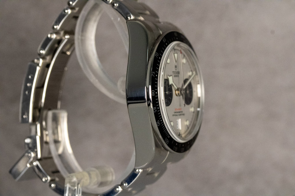 2024 Tudor Black Bay Chronograph 79360N White Dial Panda + Rubber Strap