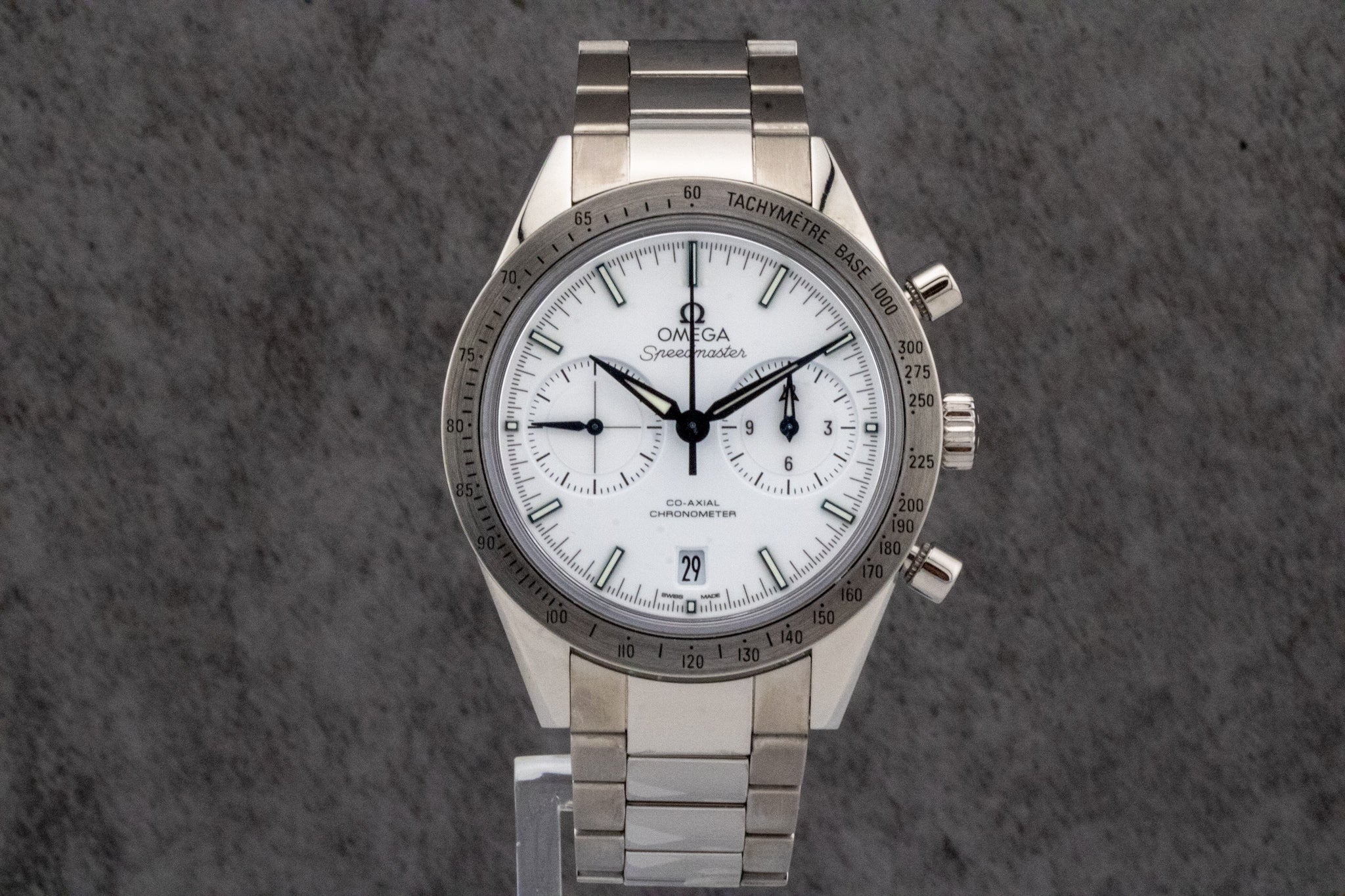 2015 Omega Speedmaster '57 Titanium White Dial 331.90.42.51.04.001 Full Set