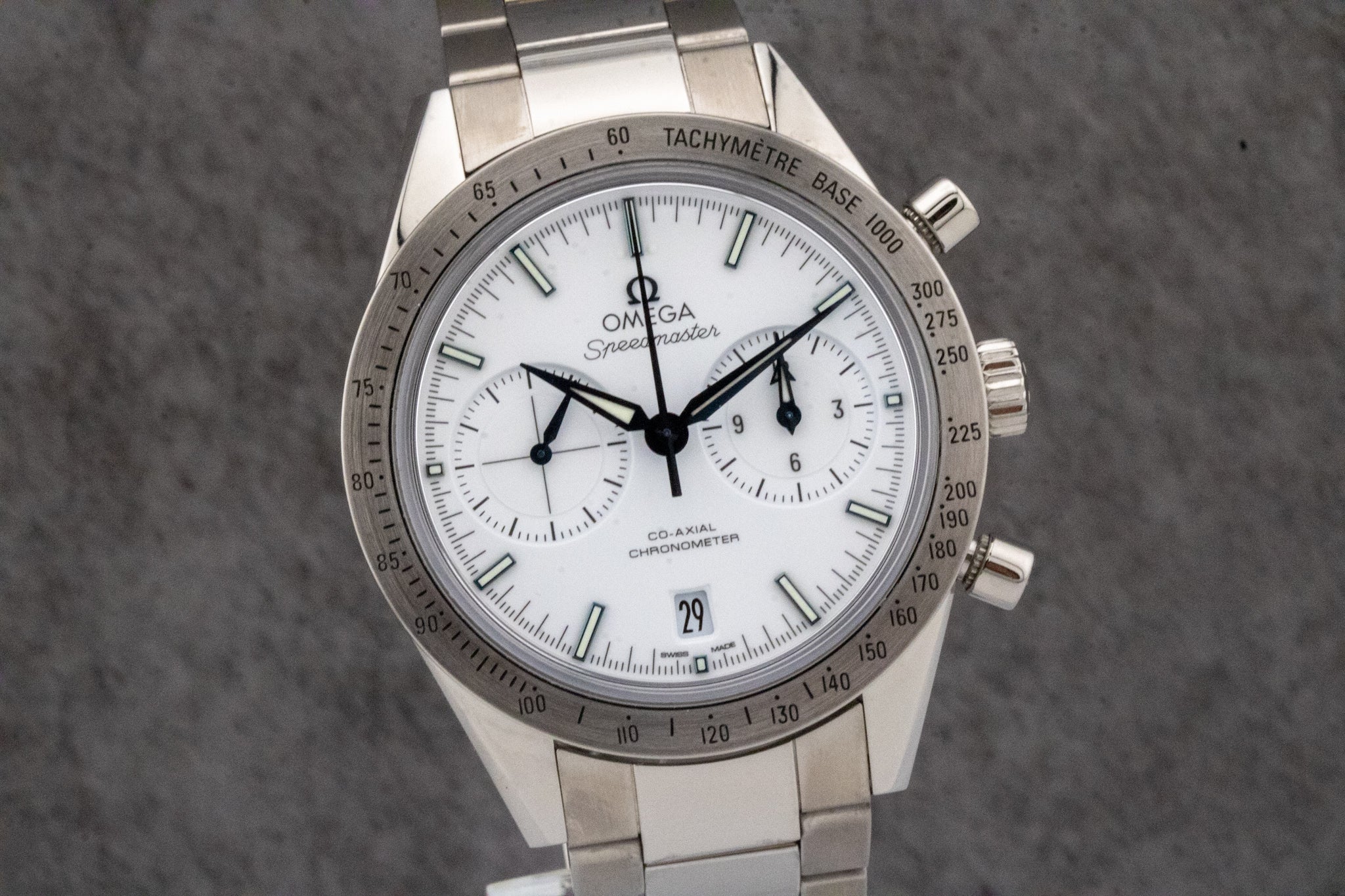 2015 Omega Speedmaster '57 Titanium White Dial 331.90.42.51.04.001 Full Set