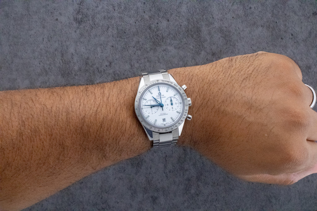 2015 Omega Speedmaster '57 Titanium White Dial 331.90.42.51.04.001 Full Set