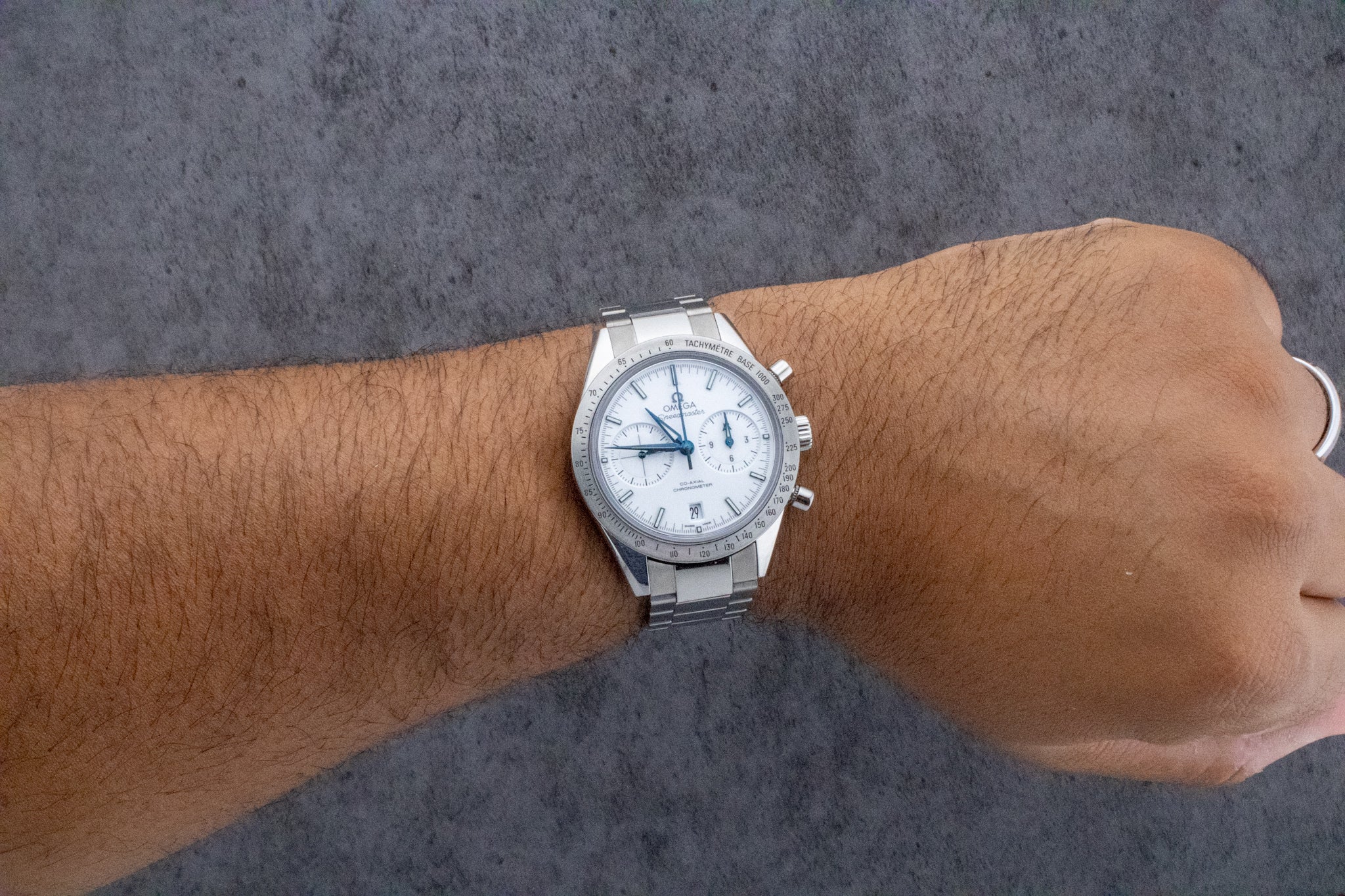 2015 Omega Speedmaster '57 Titanium White Dial 331.90.42.51.04.001 Full Set