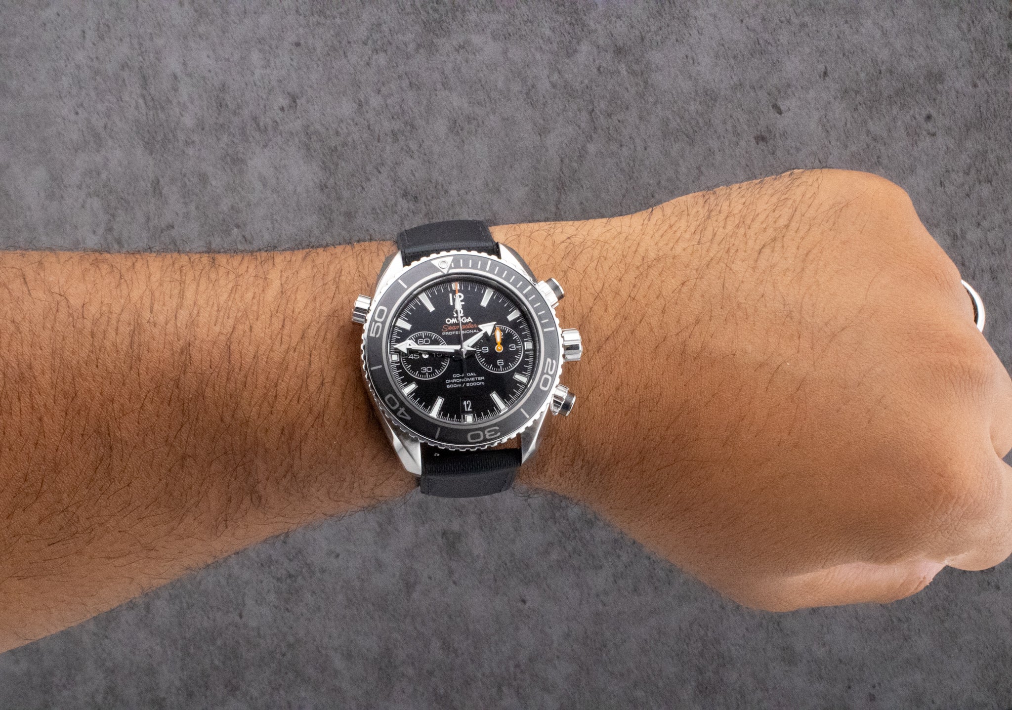 Omega Seamaster Planet Ocean Chronograph 232.30.46.51.01.003 Fresh Omega Service