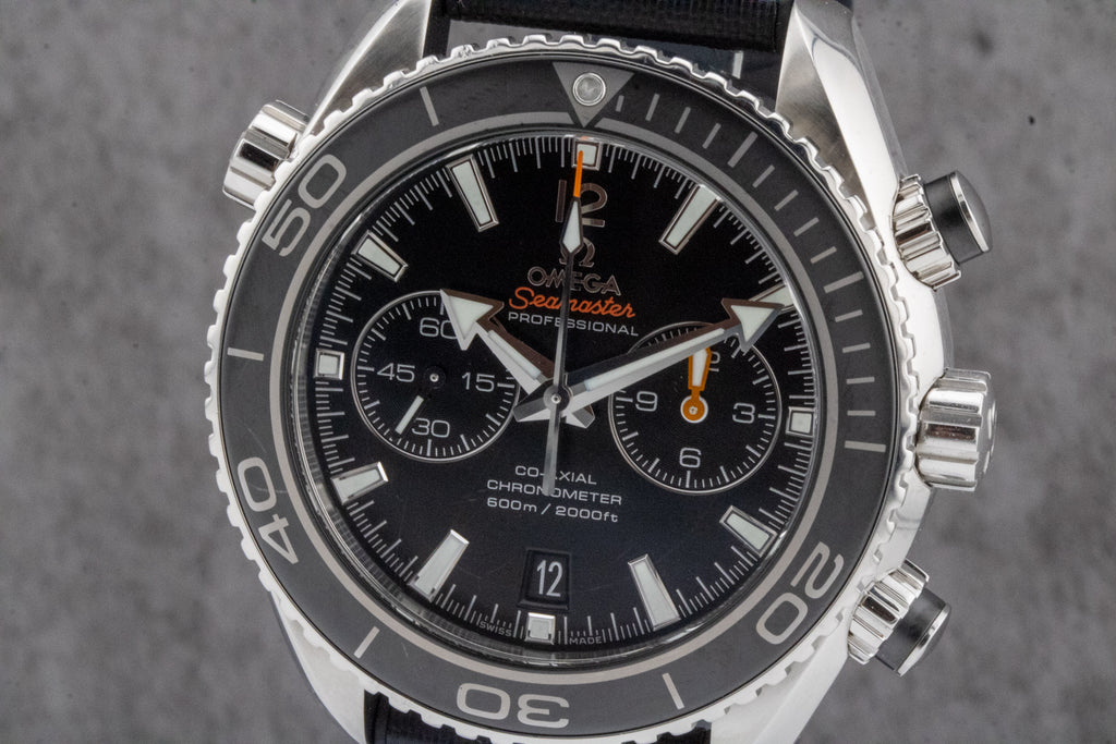 Omega Seamaster Planet Ocean Chronograph 232.30.46.51.01.003 Fresh Omega Service