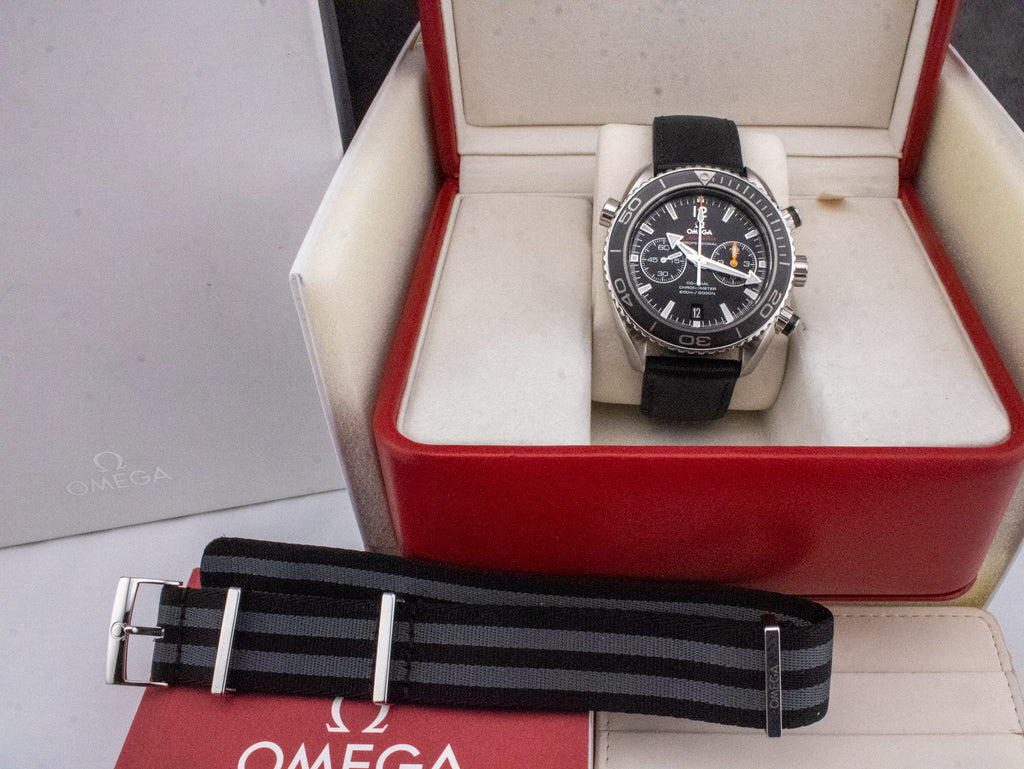 Omega Seamaster Planet Ocean Chronograph 232.30.46.51.01.003 Fresh Omega Service