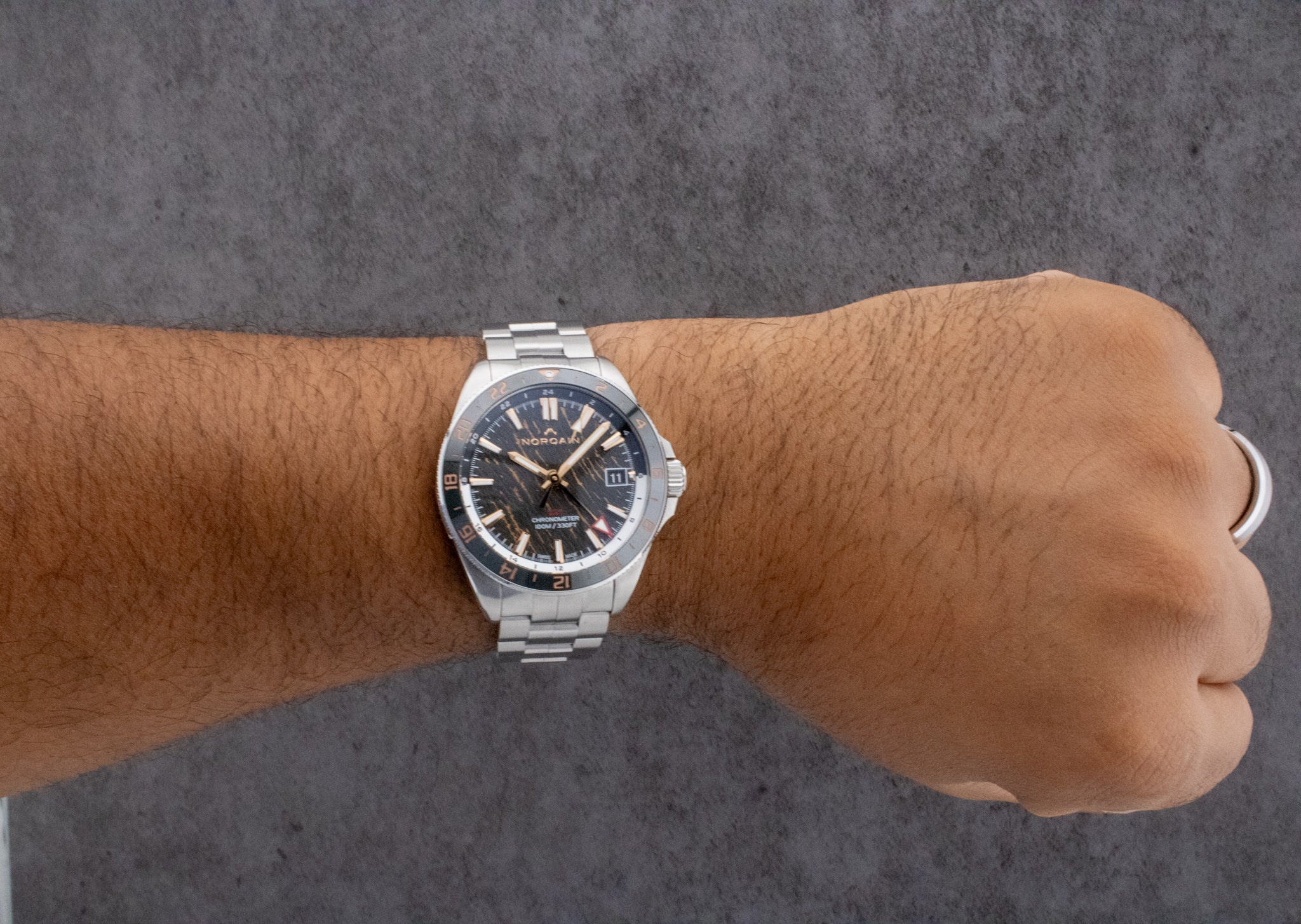 2024 NORQAIN Adventure NEVEREST GMT Glacier 41mm N1100.22S02.G01 Full Set