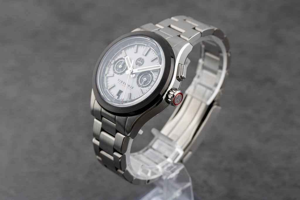 Henry Archer Vektor White Dial on Steel Tidslinje Complete