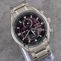 Citizen Tsuki-yomi A-T Moon Phase Purple Dial on Titanium BY1018-80X Complete Open Date