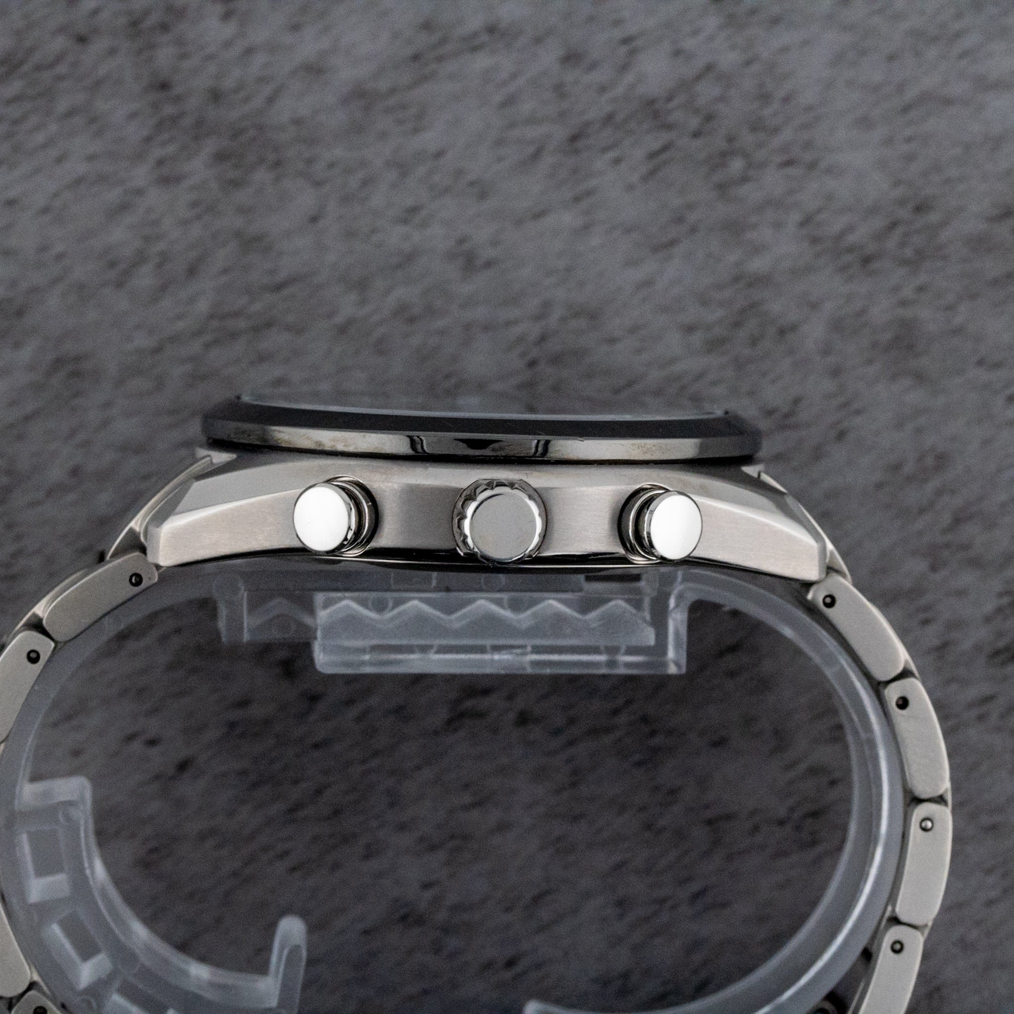 Citizen Tsuki-yomi A-T Moon Phase Purple Dial on Titanium BY1018-80X Complete Open Date