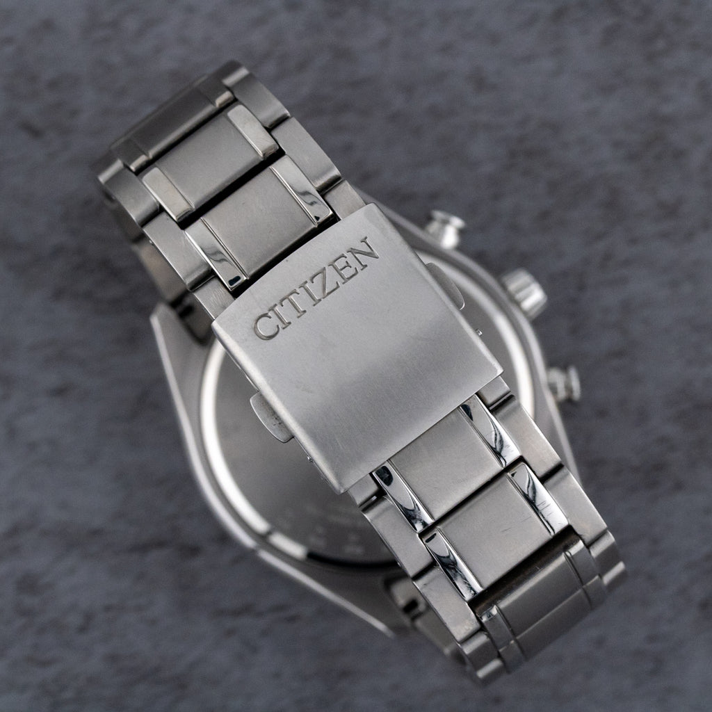Citizen Tsuki-yomi A-T Moon Phase Purple Dial on Titanium BY1018-80X Complete Open Date