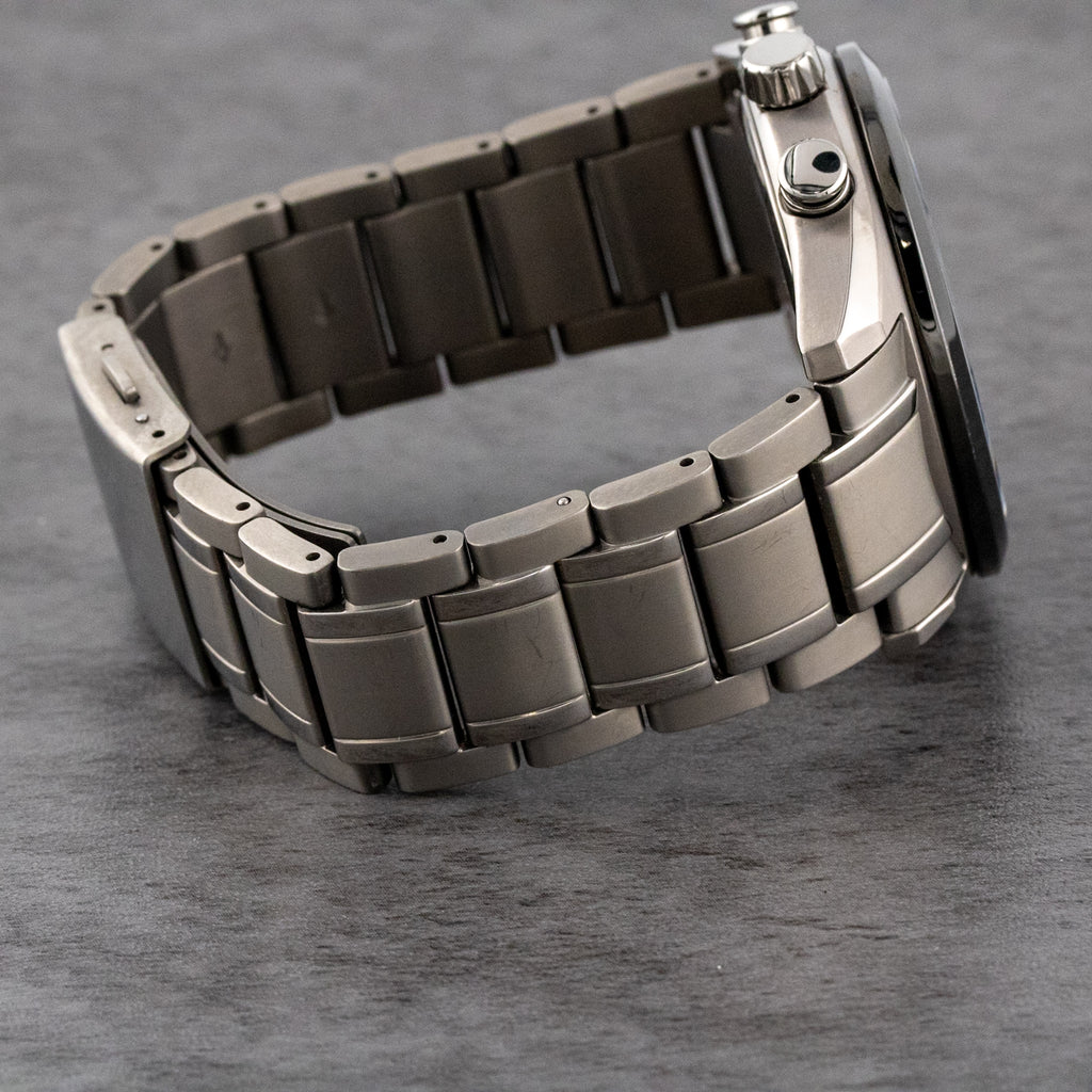 Citizen Tsuki-yomi A-T Moon Phase Purple Dial on Titanium BY1018-80X Complete Open Date