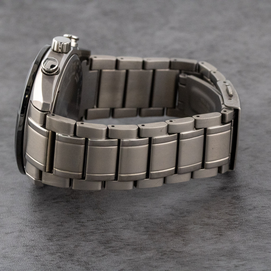 Citizen Tsuki-yomi A-T Moon Phase Purple Dial on Titanium BY1018-80X Complete Open Date