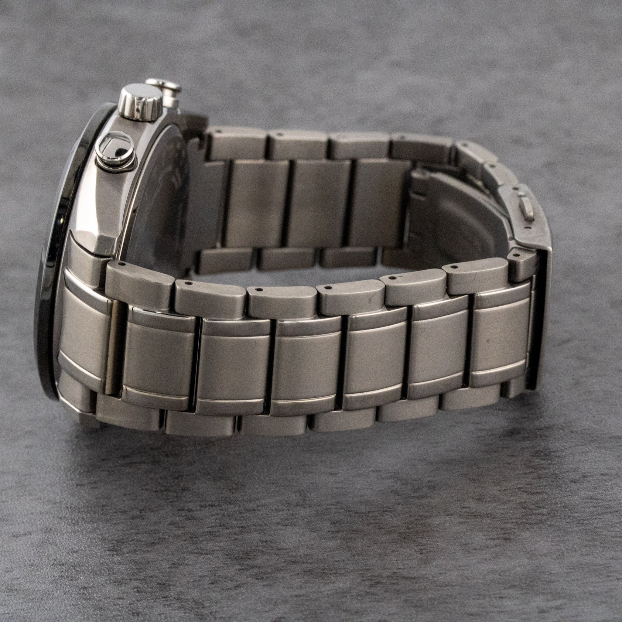 Citizen Tsuki-yomi A-T Moon Phase Purple Dial on Titanium BY1018-80X Complete Open Date