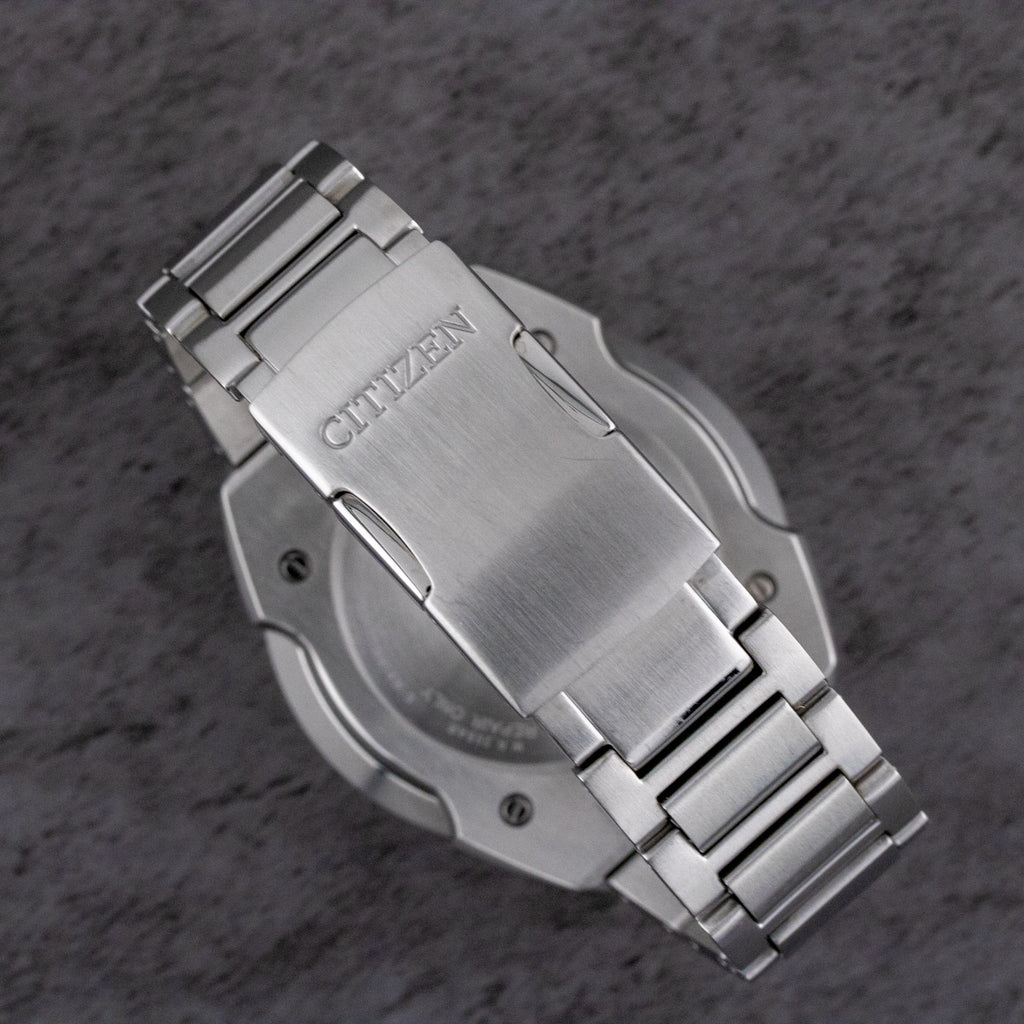 Citizen Promaster Tsuno Chrono Racer Blue Dial on Stainless Steel AV0070-57L with Box