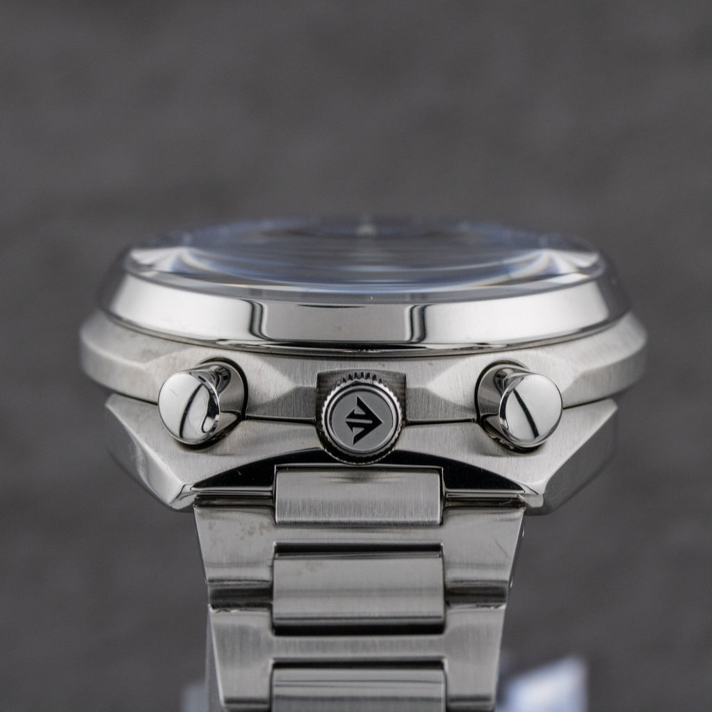 Citizen Promaster Tsuno Chrono Racer Blue Dial on Stainless Steel AV0070-57L with Box