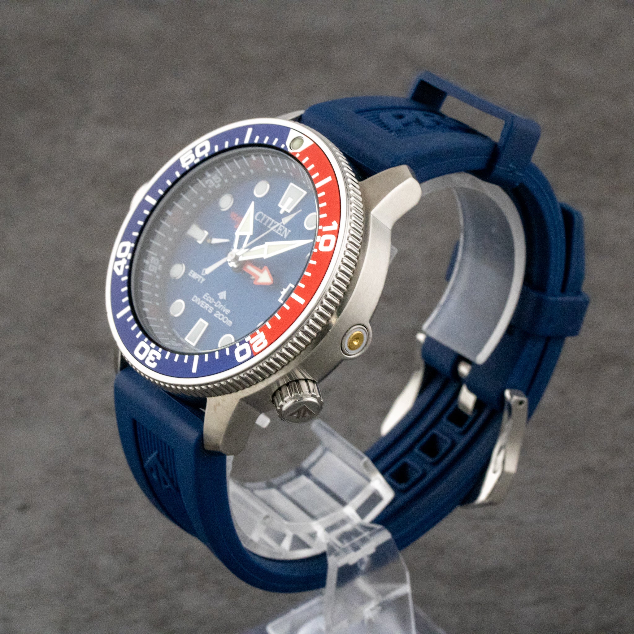 Citizen Promaster Aqualand Blue Dial on Rubber BN2038-01L Complete