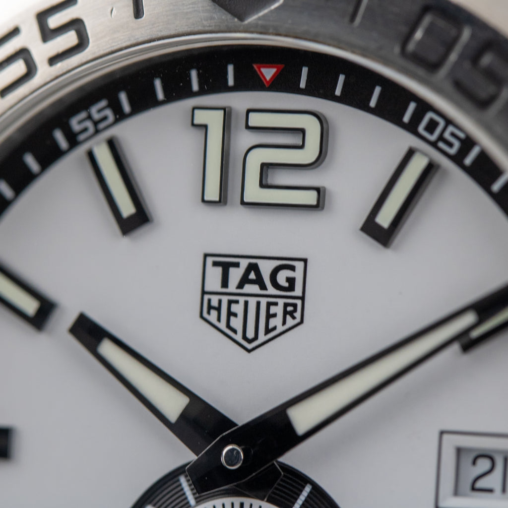 Tag Heuer F1 White Dial on Bracelet WAZ2013.BA0842 Complete Open Date