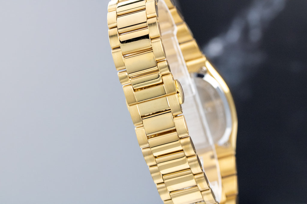 Bulova Super Seville White Dial on Bracelet Complete Open Date
