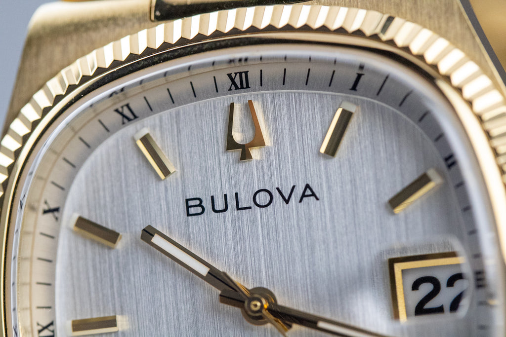 Bulova Super Seville White Dial on Bracelet Complete Open Date