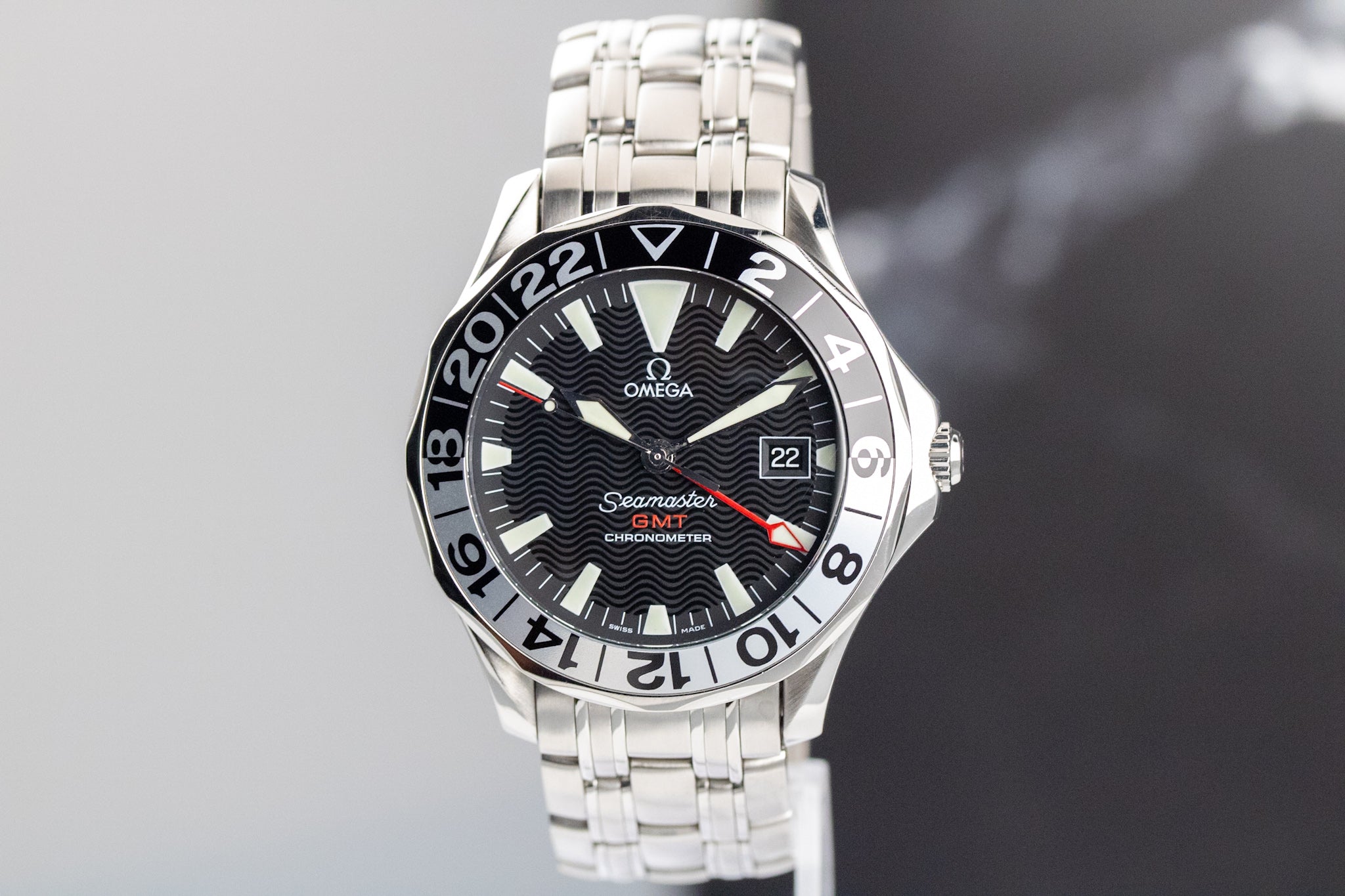 Omega Seamaster 300 GMT "50th Anniversary" Black Dial on Bracelet 2534.50 with Box