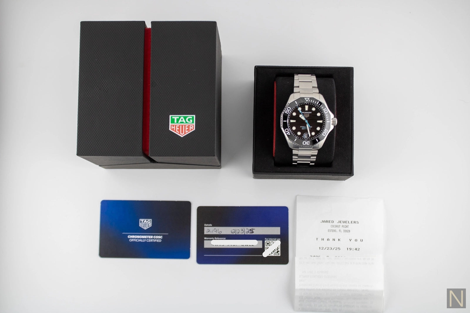 Tag Heuer Aquaracer Professional 300 Date Automatic Black Dial on Bracelet WBP5110.BA0013