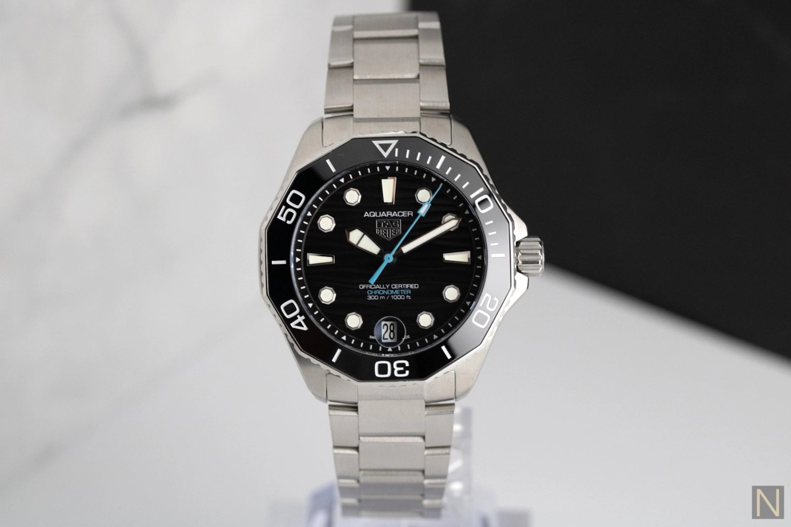 Tag Heuer Aquaracer Professional 300 Date Automatic Black Dial on Bracelet WBP5110.BA0013