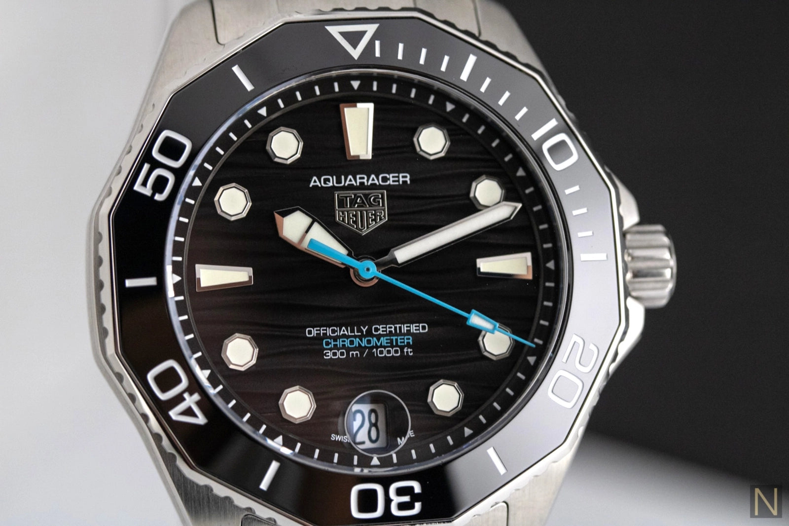 Tag Heuer Aquaracer Professional 300 Date Automatic Black Dial on Bracelet WBP5110.BA0013