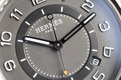 Hermès H08 SP1.741a W049431WW00 Black DLC Titanium Black Fabric Strap