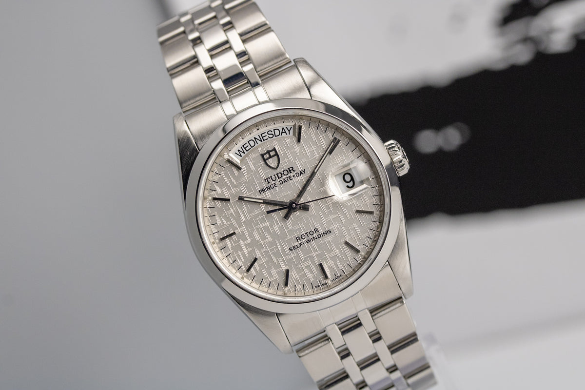 Tudor Prince Date+Day 76200 Silver Linen Dial Automatic