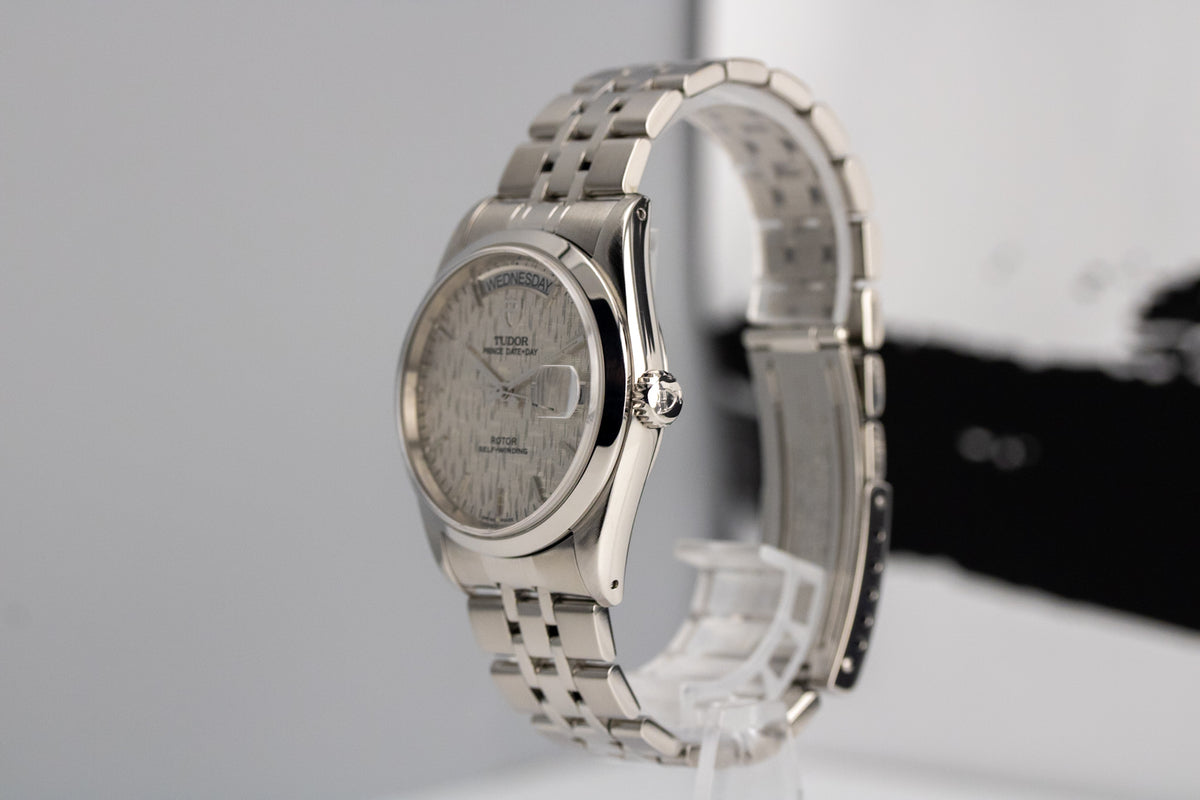 Tudor Prince Date+Day 76200 Silver Linen Dial Automatic