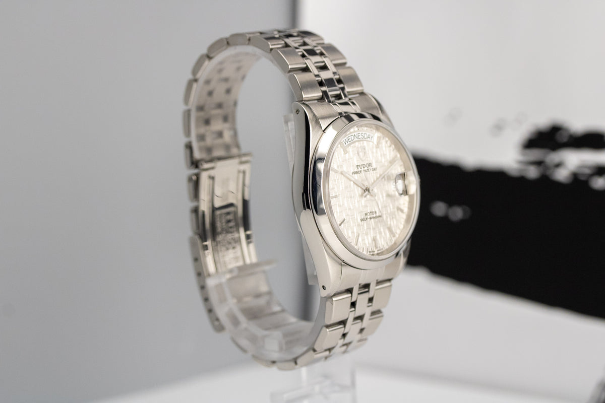 Tudor Prince Date+Day 76200 Silver Linen Dial Automatic