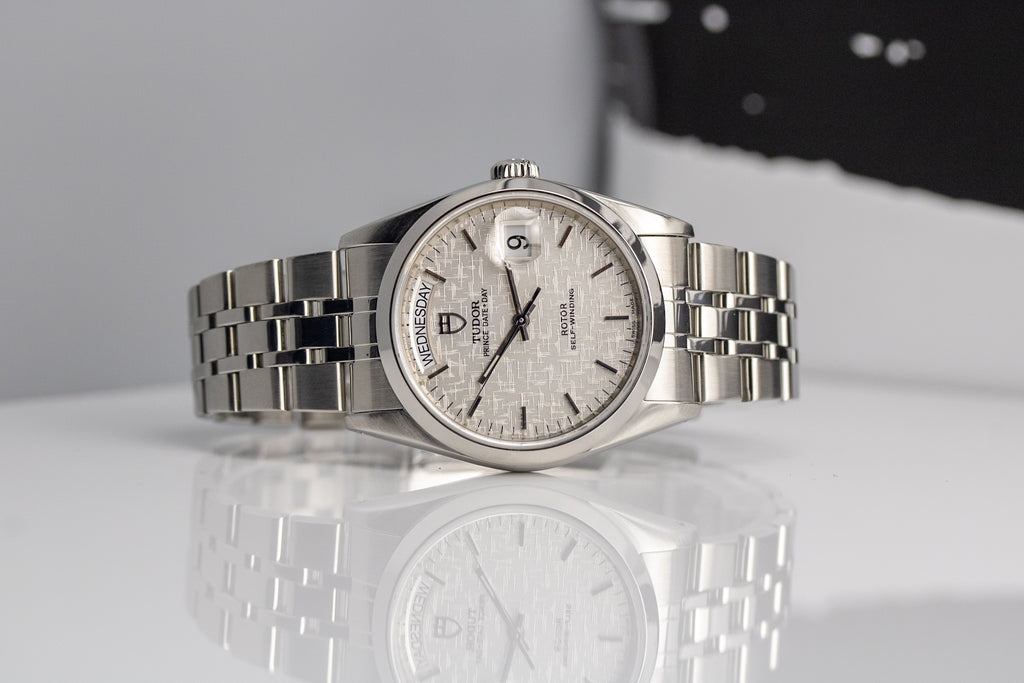 Tudor Prince Date+Day 76200 Silver Linen Dial Automatic
