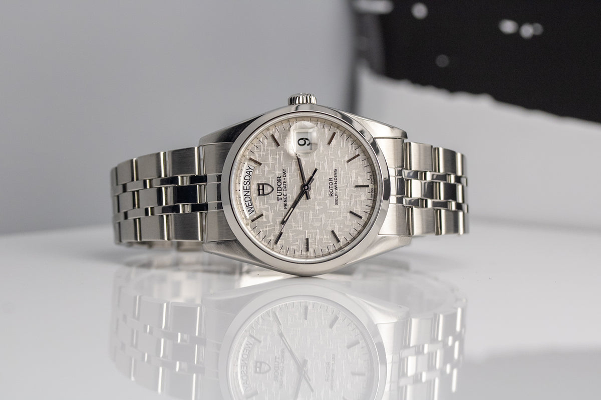 Tudor Prince Date+Day 76200 Silver Linen Dial Automatic