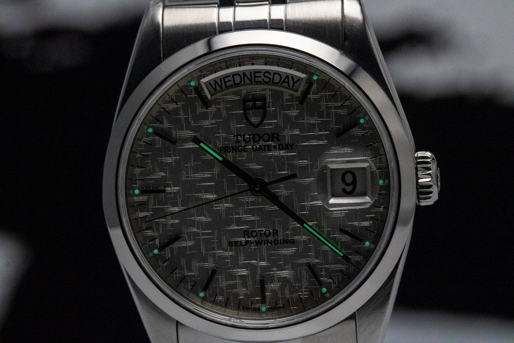 Tudor Prince Date+Day 76200 Silver Linen Dial Automatic