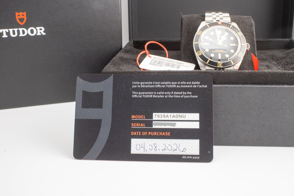 Tudor Black Bay 58 7939A1A0NU Black Dial Five-Link Bracelet METAS 39mm