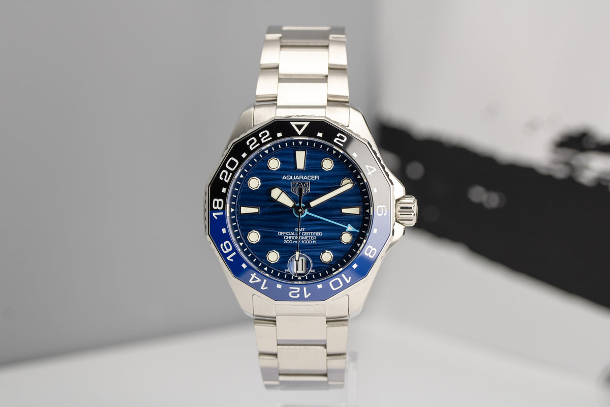 TAG Heuer Aquaracer Professional 300 GMT “Batman” WBP5114.BA0013 Blue Dial 42mm
