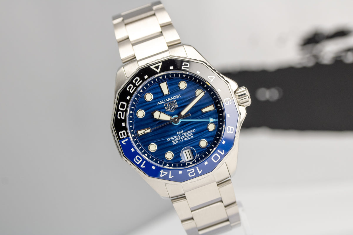 TAG Heuer Aquaracer Professional 300 GMT “Batman” WBP5114.BA0013 Blue Dial 42mm