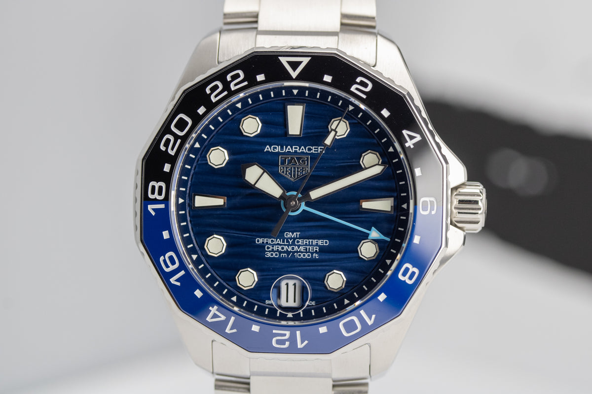 TAG Heuer Aquaracer Professional 300 GMT “Batman” WBP5114.BA0013 Blue Dial 42mm