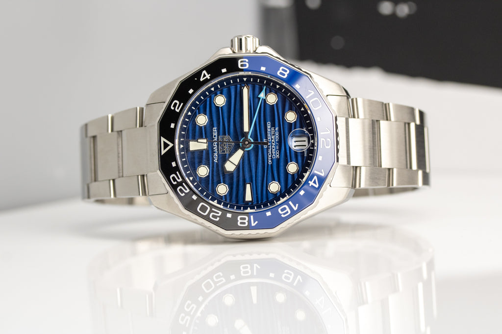 TAG Heuer Aquaracer Professional 300 GMT “Batman” WBP5114.BA0013 Blue Dial 42mm