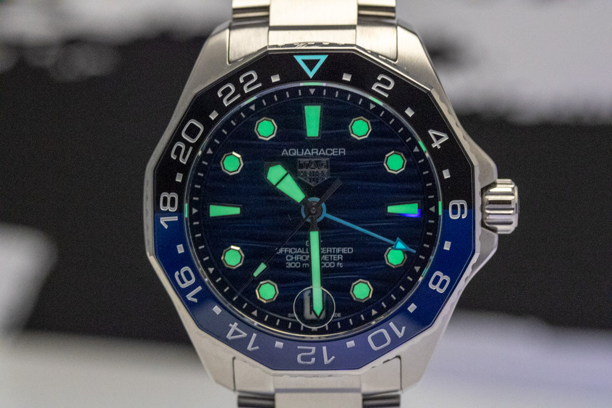 TAG Heuer Aquaracer Professional 300 GMT “Batman” WBP5114.BA0013 Blue Dial 42mm