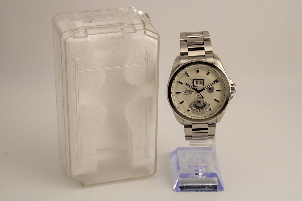 TAG Heuer Grand Carrera Calibre 8 GMT WAV5112.BA0901 Silver Dial Automatic Chronometer