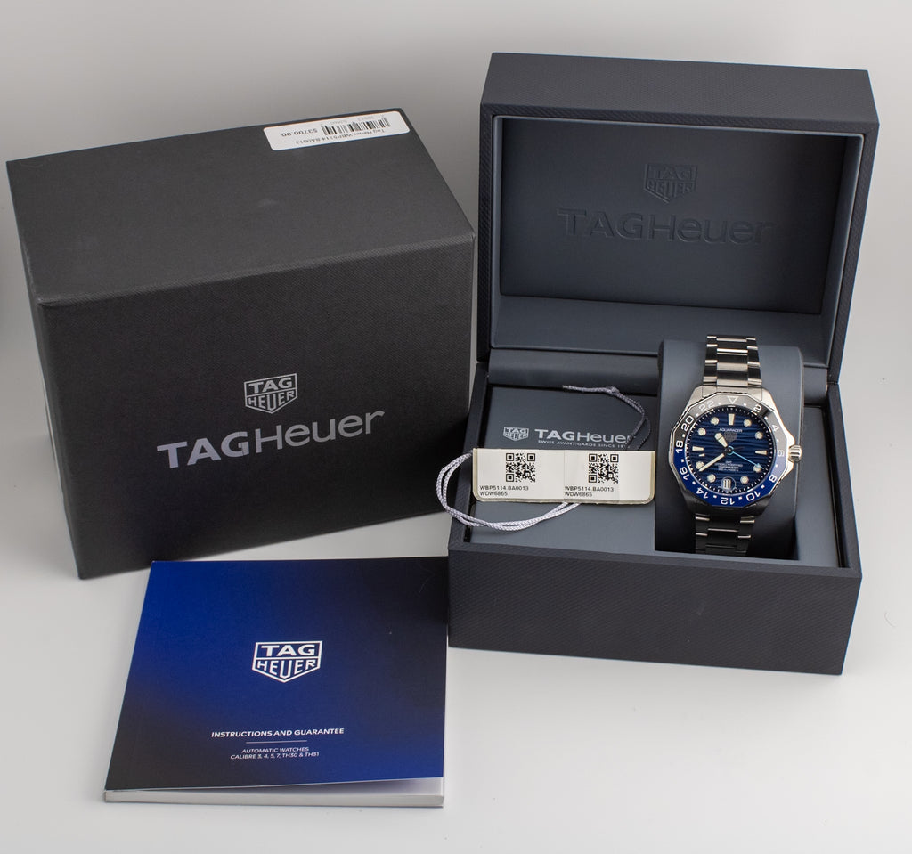 TAG Heuer Aquaracer Professional 300 GMT “Batman” WBP5114.BA0013 Blue Dial 42mm