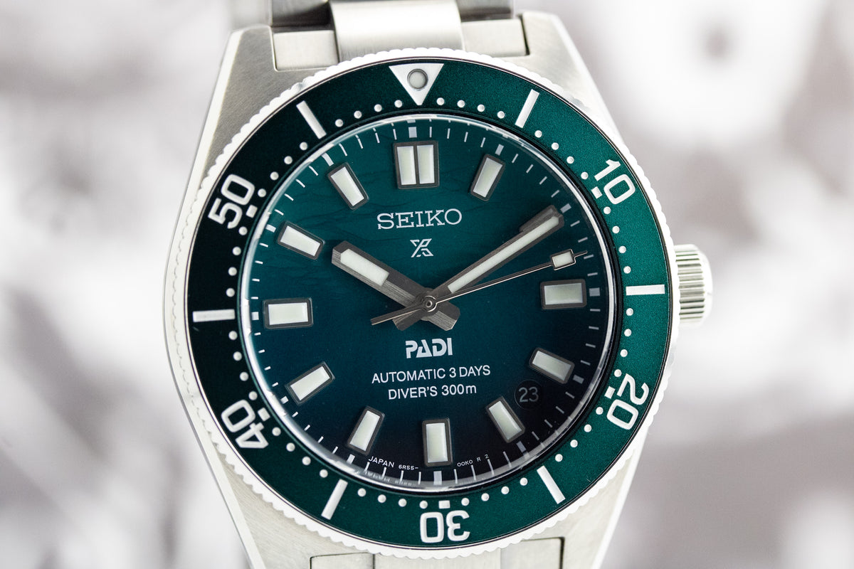 Seiko Prospex SPB501J1 1965 Heritage Diver PADI Special Edition Green Dial 40mm