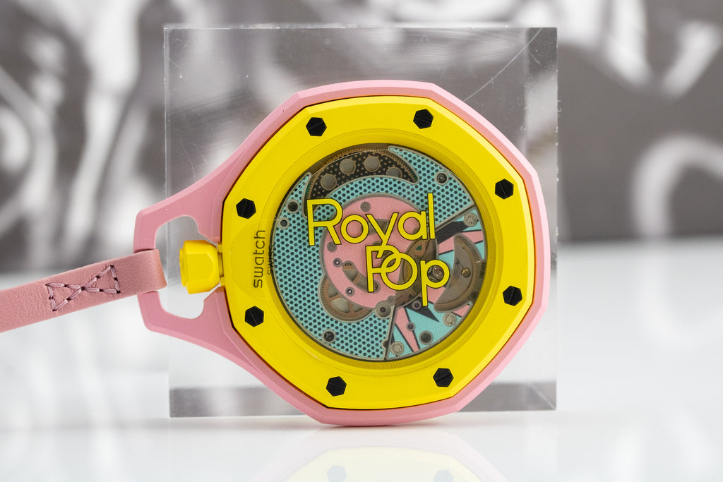 Audemars Piguet x Swatch OTG ROZ SSX03J100N Royal Pop Bioceramic Mechanical Watch