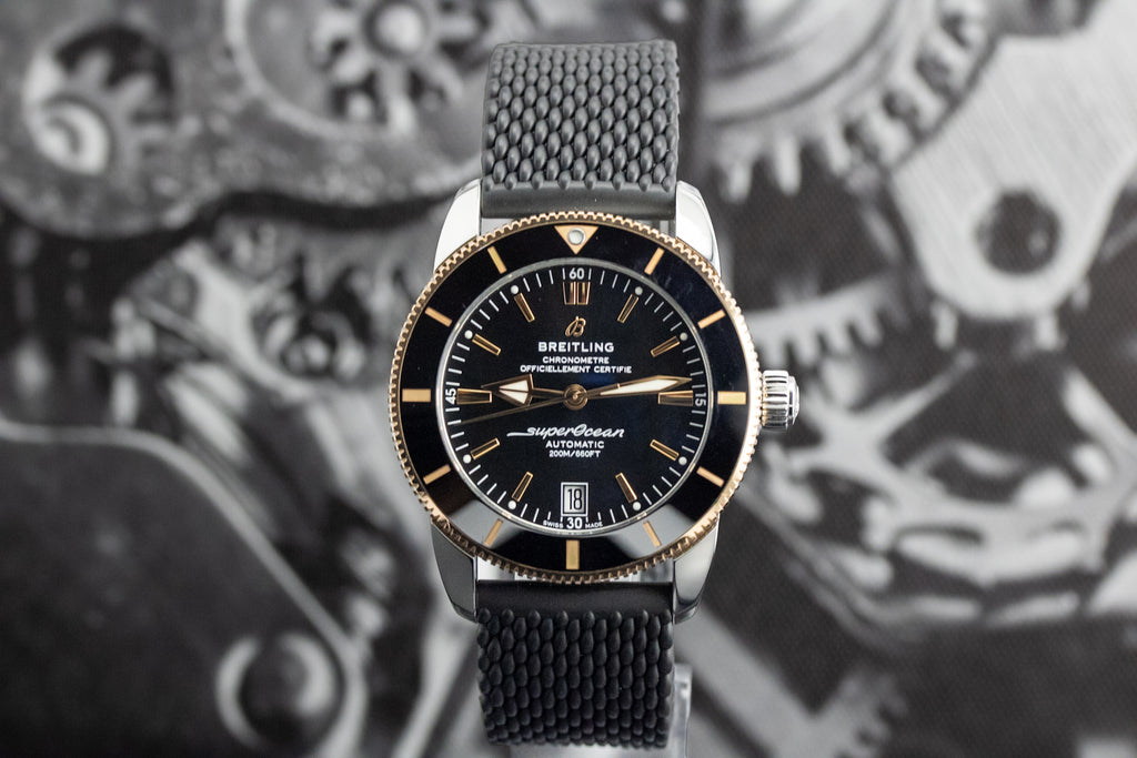 Breitling Superocean Heritage II B20 Automatic 42 UB2010 Black Dial Two-Tone