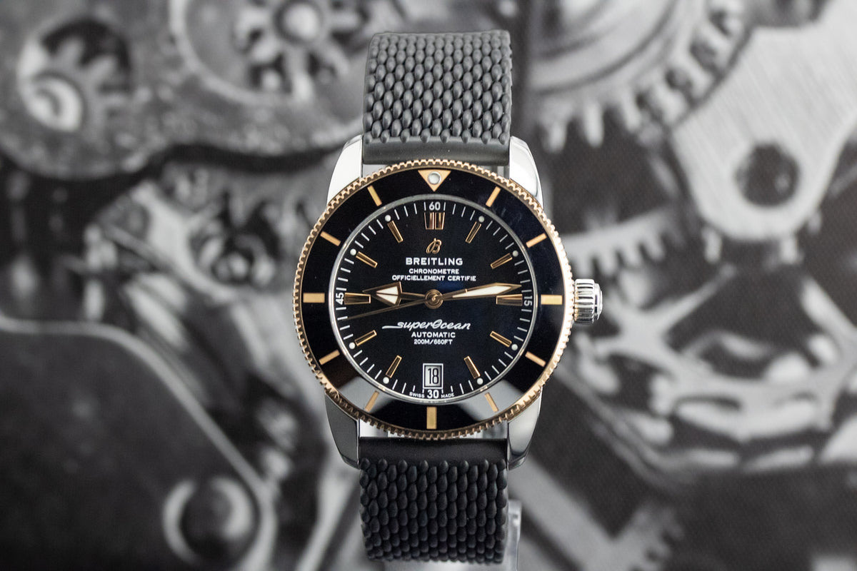 Breitling Superocean Heritage II B20 Automatic 42 UB2010 Black Dial Two-Tone